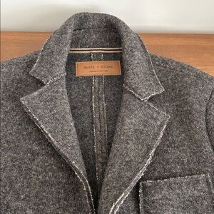 Slate & Stone Gray Pea Coat